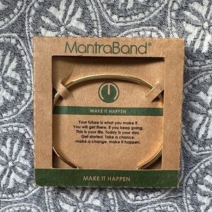 MantraBand “Make It Happen” Gold Bracelet